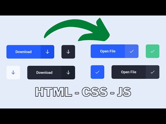 *Animation Download Button Design - HTML CSS Button Onclick JavaScript