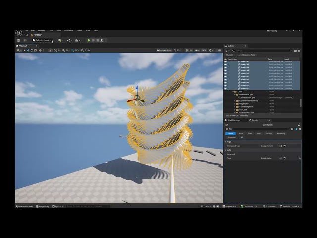UNREAL Python UI for Level Assist - Example