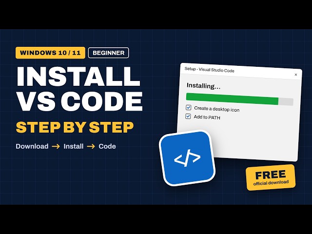 How to Install vscode in windows