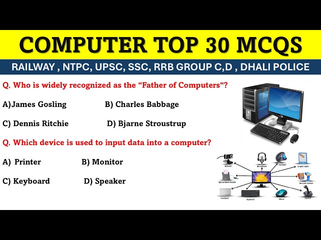 Computer Top 30 MCQs 2026 | Most Important Computer Questions