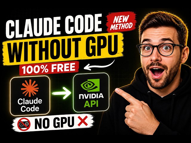 Claude Code WITHOUT GPU 🤯 | NVIDIA API Setup (Free)