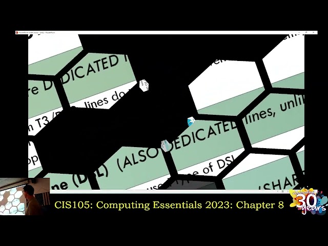 CIS105: 3/24/26: Computing Essentials 2023: Chapter 8: Communications and Networks