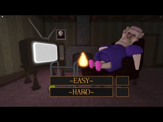 GRUMPY GRAN! (SCARY OBBY) Roblox Gameplay Walkthrough EASY Mode - First Place No Death [4K]