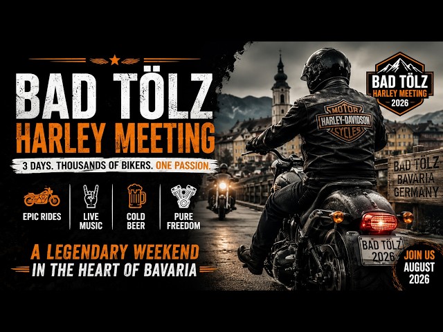 BAD TÖLZ HARLEY MEETING 2026 🏍️🔥 | The Ultimate Biker Weekend in Bavaria