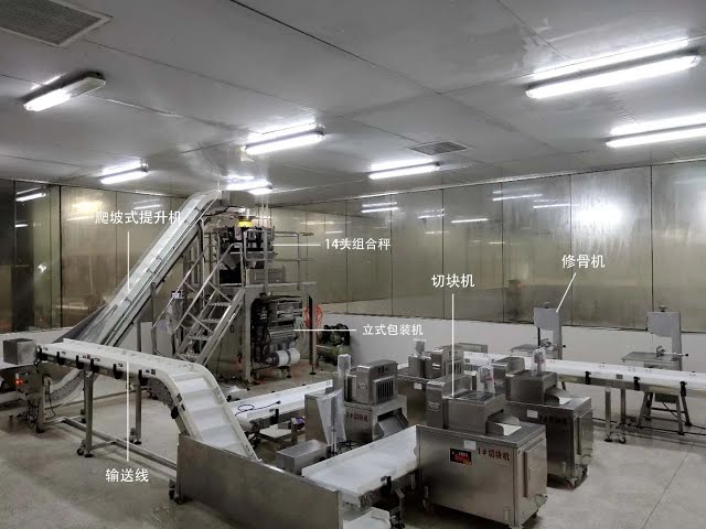 Toupack weighing and packing system of ribs
