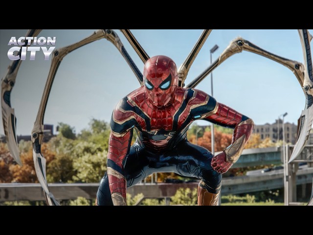 Spider-Man vs Doc Ock Bridge Fight | Spider-Man: No Way Home (Tom Holland, Alfred Molina)