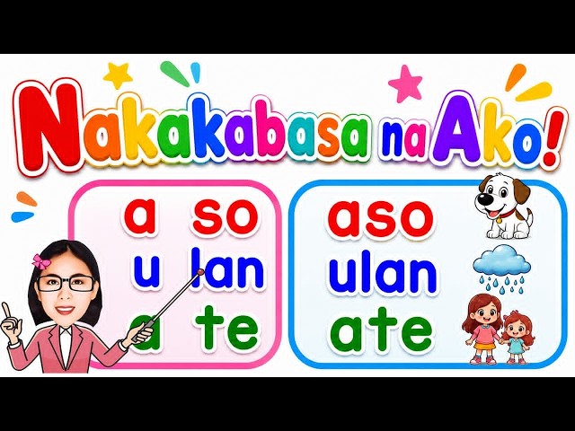 Matutong Bumasa! Kaya Mo ’To! Pagsasanay sa Pagbasa ng 2 Pantig na Salita| Filipino Reading Practice