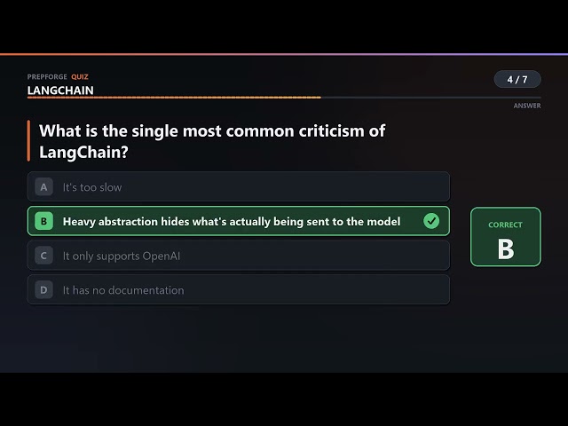 LangChain Quiz — Part 1 of 3 (6 Questions)