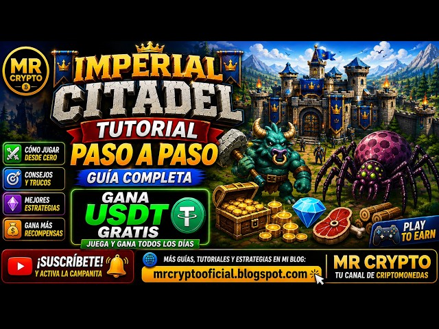 GANA USDT GRATIS 🔥 IMPERIAL CITADEL | GUÍA PASO A PASO | Criptomonedas Gratis 2026