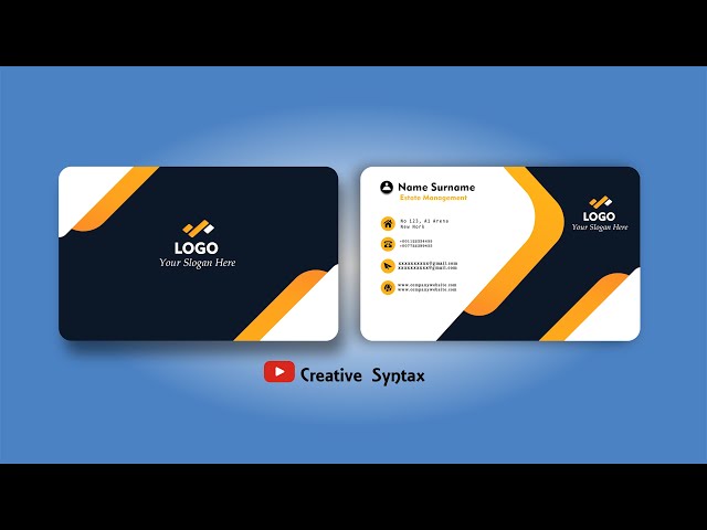 Simple & Professional Business Card Design in CorelDRAW | Step-by-Step Tutorial for Beginners