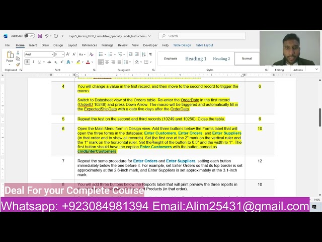 Exp25_Access_Ch10_Cumulative_Specialty Foods | Exp25 Access Ch10 Cumulative Specialty Foods