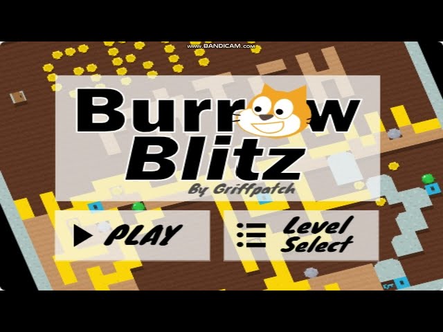 Burrow Blitz 1.0 by Griffpatch(in Scratch) - Level 1 full walkthough