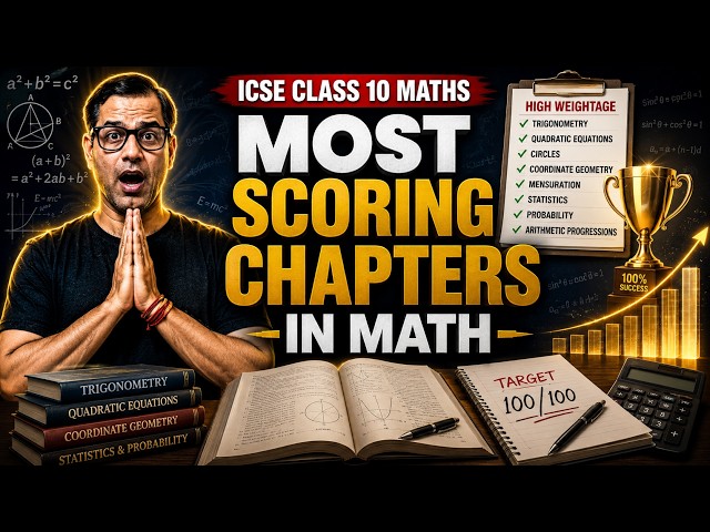 Most Scoring Chapters of ICSE Mathematics | What to Prepare in ICSE Maths 2027 | Sir Tarun Rupani