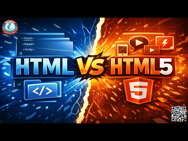 HTML vs HTML5 Explained in Hindi | Difference Between HTML & HTML5 | Features, Tags & Comparison