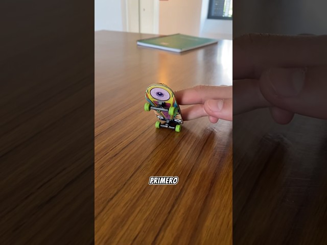 ✅ COMO HACER OLLIE EN FINGERBOARD ✅🎯 #fingerboard #youtubeshorts #techdeck #fingerskate #ollie