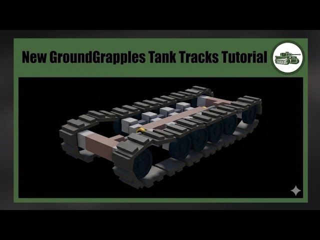 New GroundGrapples Tank Tracks Tutorial! #babft #roblox #reliantshell #gaming #tank #treads 