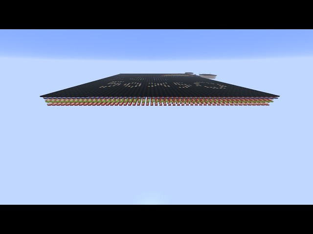 Minecraft 50x50 Pixel RGB Display via Cushions (with python script to insert images)