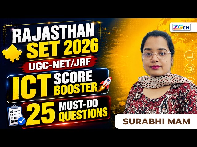ICT SCORE BOOSTER 🚀 | Rajasthan SET 2026 + UGC NET/JRF | Top 25 Questions
