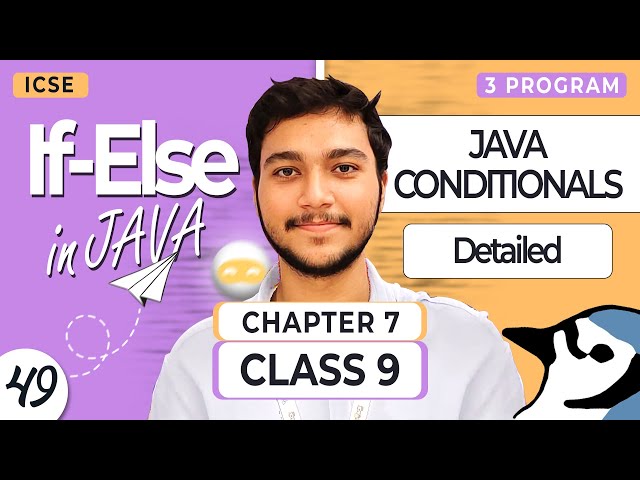 Java if else Statement Explained (ICSE 9 & 10)
