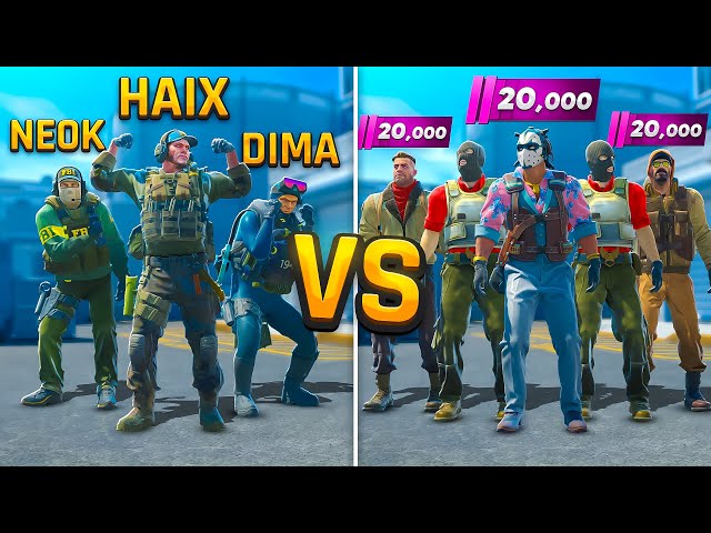 HAIX, DIMA & NEOK VS 20,000 Premier Players...The Final 3v5 Challenge