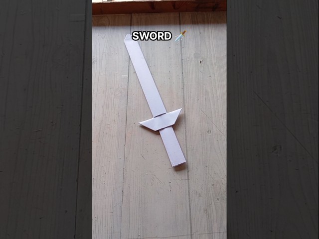 SWORD ORIGAMI TUTORIAL| HOW TO DIY FIGHTER SWORD CRAFT STEP BY STEP FOLDING| NINJA WEAPON