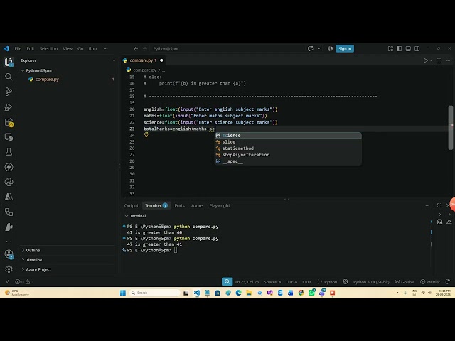 Python   If Else , For Loops