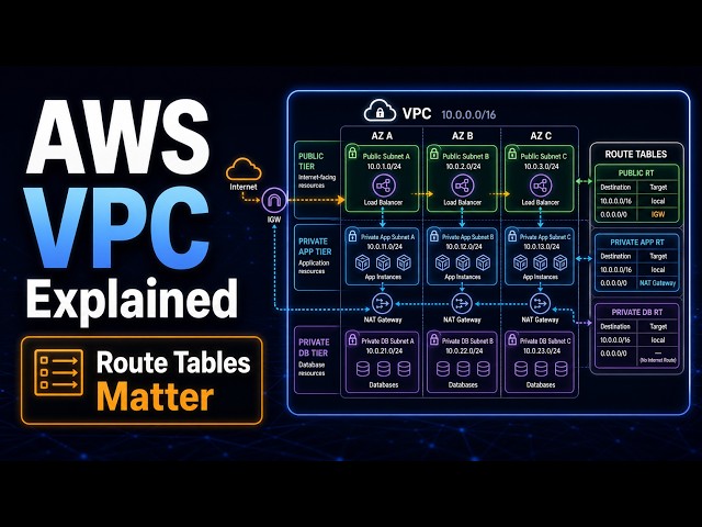 Amazon VPC Explained for Beginners: Subnets, Route Tables, NAT, Security Groups and NACLs
