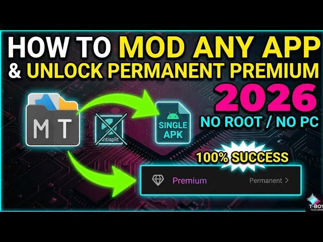 How to Mod Any Android App in 2026 (No Root) | NEW MT Manager Method
