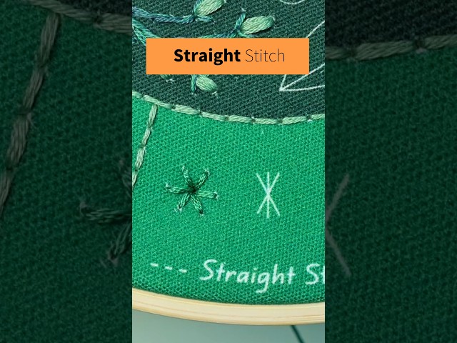 Straight Stitch | Basic Embroidery Stitch for Beginners #handembroidery