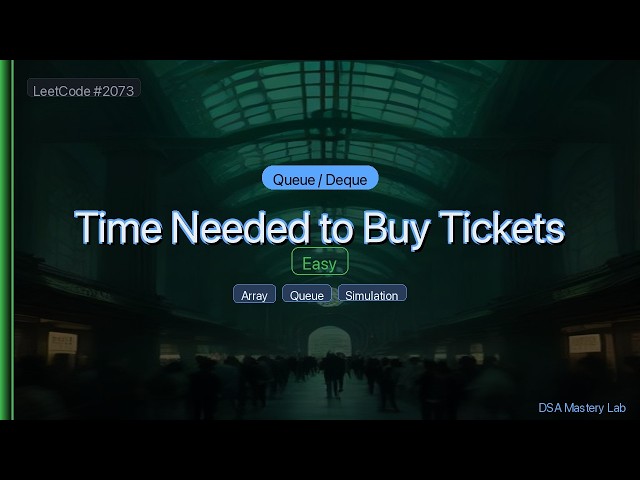 LeetCode 2073: Time Needed to Buy Tickets — The Queue / Deque Trick (C#)