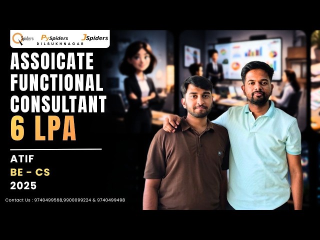 A Placement Journey Through Q,J & PySpiders Dilsukhnagar | 6 LPA | Associate functional consultant |
