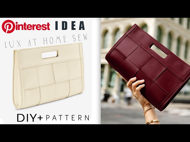 DIY Wicker Purse Bag sewing at home looks like a store bought bag 📥 Pattern 💎 GiGi New York Dupe