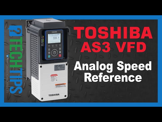 Referencia de velocidad analógica del variador de CA Toshiba AS3 de AutomationDirect