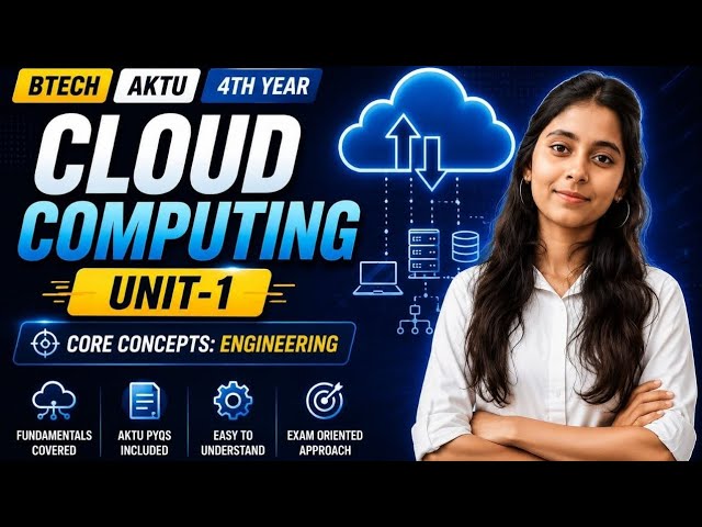 Cloud Computing Unit-1 oneshot 🔥 |Btech aktu| 4th year|notes| #oneshot #unit1 #cloudcomputing #notes