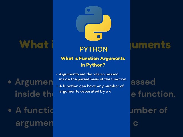 "Python Function Arguments Made Simple! 🐍✨"#csvision #learnpython #learnjava #programming