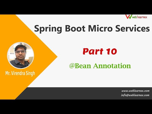 Spring Boot Bean Annotation | @Bean Annotation | Bean Configuration Using Of Java | Part 10