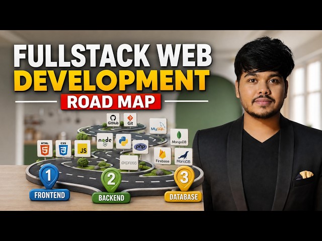 Full Stack Web Development Roadmap 2026 | Frontend, Backend & Database Explained