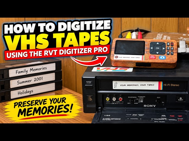 How to Digitize VHS Tapes at Home | RVT Digitizer Pro Tutorial 📼
