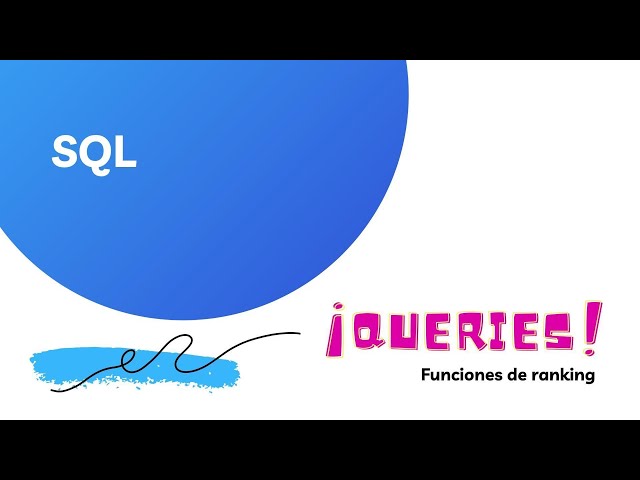 SQL-Funciones de Ranking