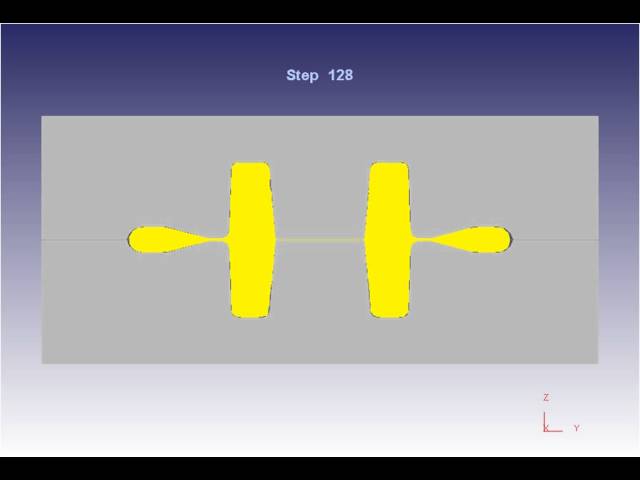 Closed Die Forging Simulation at DEFORM 3D (HD)
