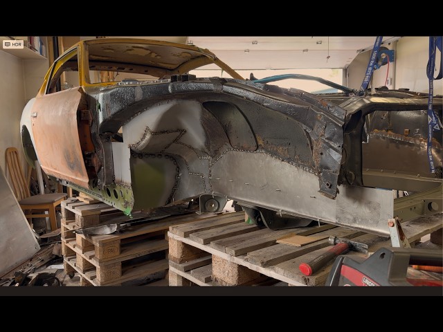 1971 Datsun 240z Battery tray Rust Repairs.