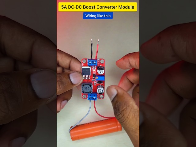 5A DC-DC boost converter module voltage test 🔥 #CircuitStories #electronics #boostconverter #xl6019