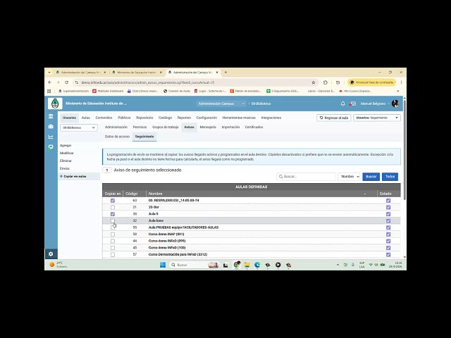 Virtual campus update