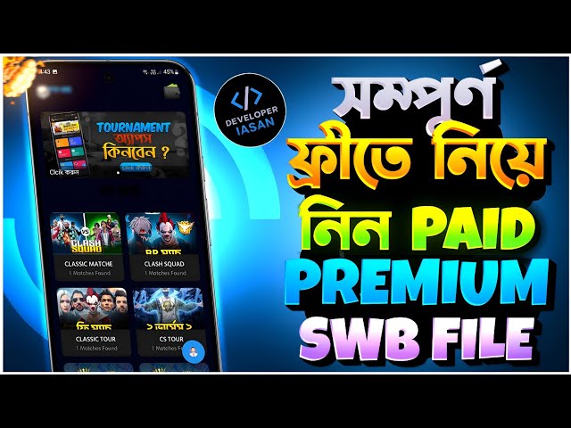 😱 Premium Tournament App SWB File | Full Source Code | Sketchware Pro
