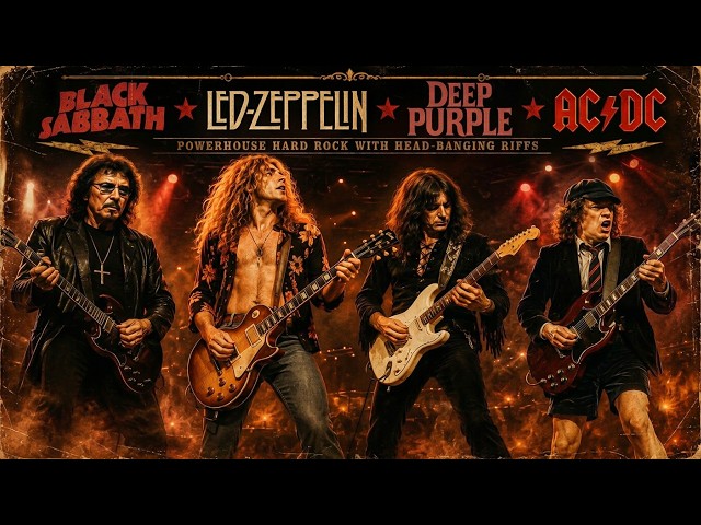 Black Sabbath • Led Zeppelin • Deep Purple • AC/DC  🔥 Classic Hard Rock Summit | Inspired Tribute