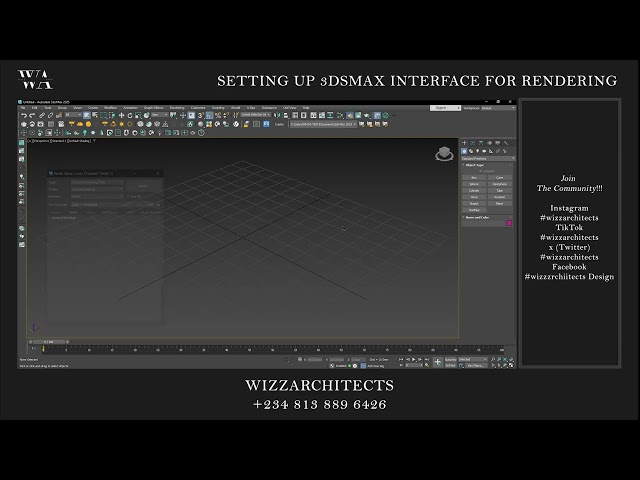 How to setup the a 3dsmax interface for reny