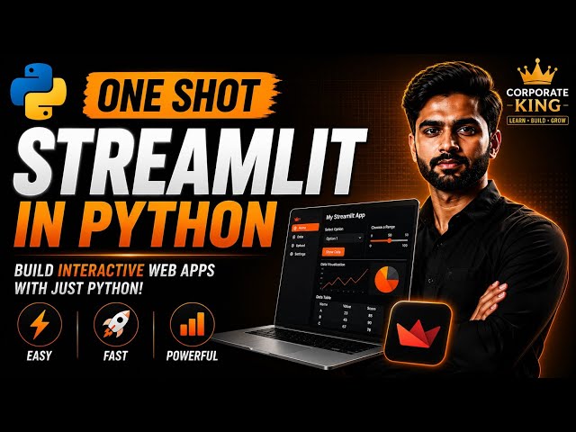 Streamlit Full Course in Hindi 2026 | Build AI Web Apps with Python | Complete One Shot