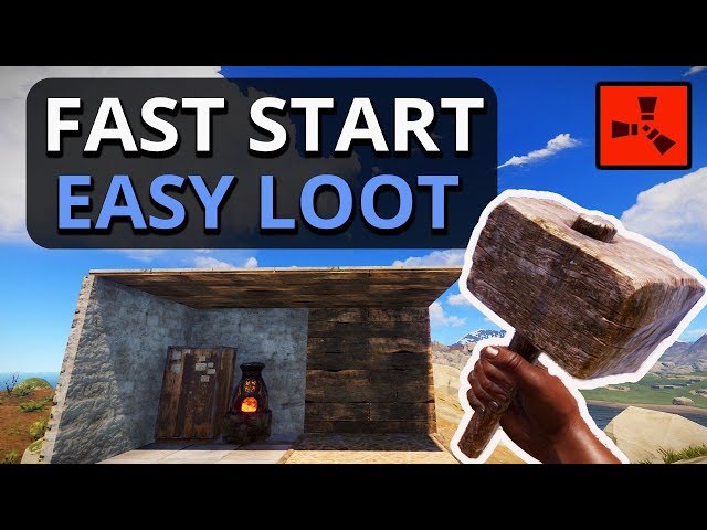 The FASTEST START Getting The EASIEST LOOT!! Rust Solo Survival Gameplay Ep1