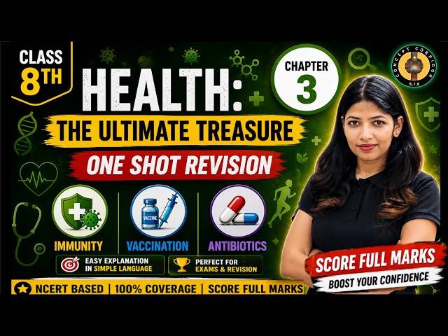 Health: The Ultimate Treasure | Class 8 Science Chapter 3 | One Shot Full Chapter | Easy Explanation