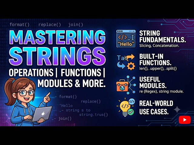 Python Strings: Operations & Built-in Functions | Class 12 SEM 3 WBCHSE | COMS & COMS | Rahul Sir